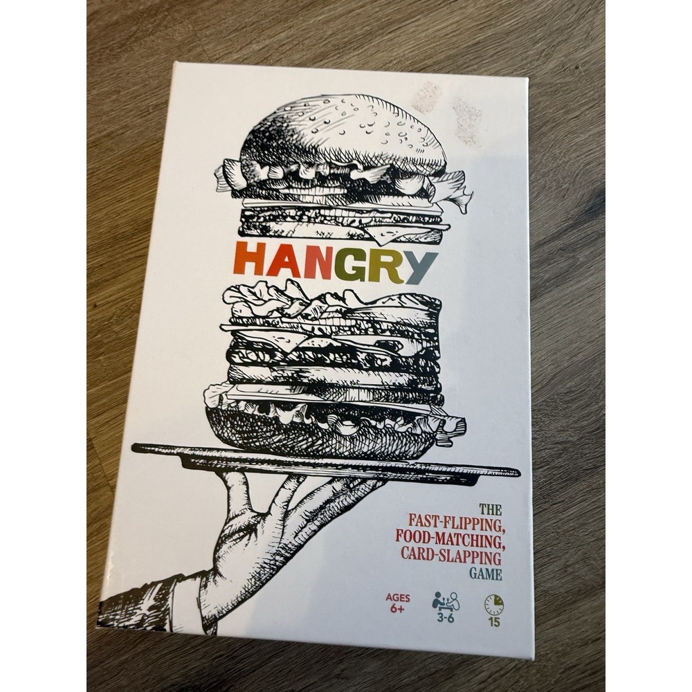 Hangry Card Game - Fast-Flipping Food Matching‎ Fun! Ages 6+, 3-6 Players, NEW